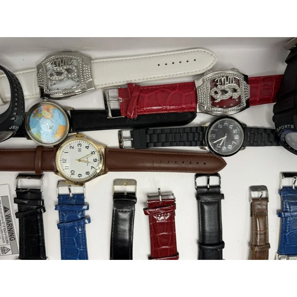 Unbranded Mens Watches Lot Of 17 For‎ Parts Or Repair